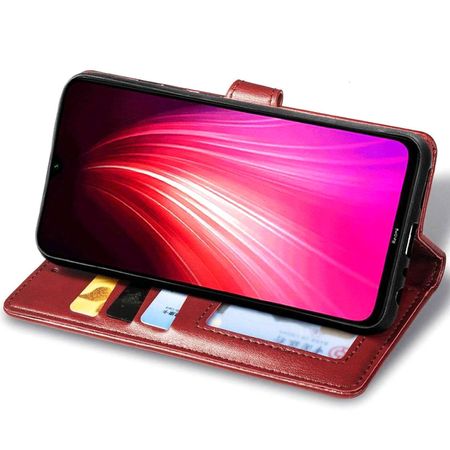 Кожаный чехол книжка GETMAN Gallant (PU) для Xiaomi Redmi 9C, Красный