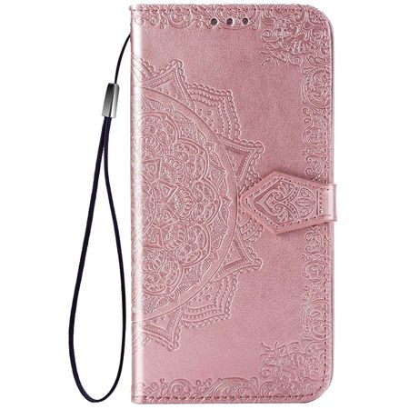 Кожаный чехол (книжка) Art Case с визитницей для TECNO Camon 16 SE, Розовый