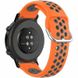 Ремінець Deexe Dual Color для годинника з шириною кріплення 20мм - Orange / Grey