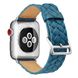 Ремешок кожаный BlackPink с Плетением для Apple Watch, Синий