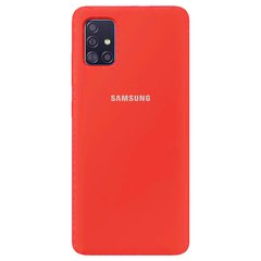Чехол Silicone Cover Full Protective (AA) для Samsung Galaxy A51, Красный / Red