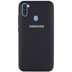 Чехол Silicone Cover Full Protective (AA) для Samsung Galaxy A11 / M11, Черный / Black