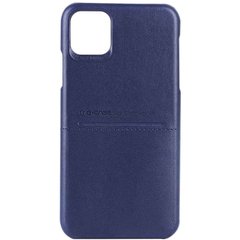 Кожаная накладка G-Case Cardcool Series для Apple iPhone 13 Pro Max (6.7"), Синий