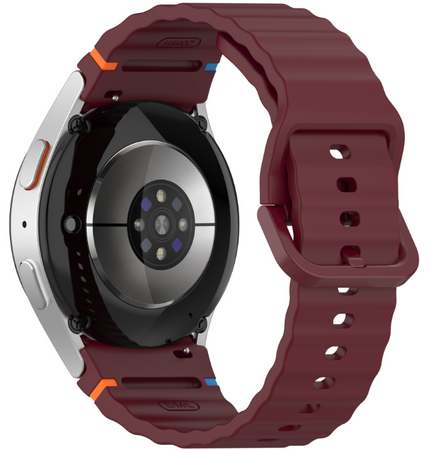 Силіконовий ремінець для Samsung Galaxy Watch 7/FE/6/5/4, Бордовий
