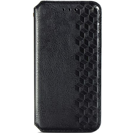 Кожаный чехол книжка GETMAN Cubic (PU) для Samsung Galaxy A03s, Черный