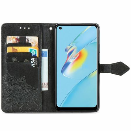 Кожаный чехол (книжка) Art Case с визитницей для Oppo A54 4G, Черный
