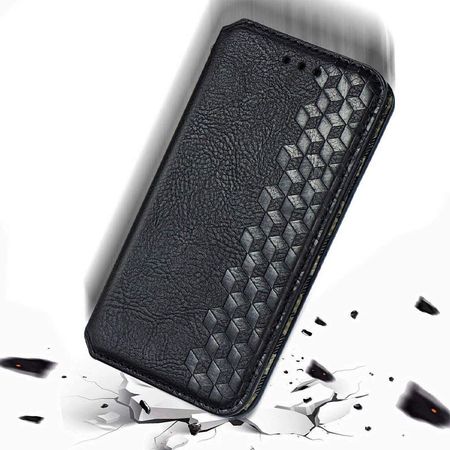 Кожаный чехол книжка GETMAN Cubic (PU) для Samsung Galaxy A03s, Черный