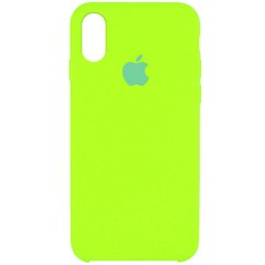 Чехол Silicone Case для iPhone X | XS Салатовый - Neon Green