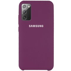 Чехол Silicone Cover (AAA) для Samsung Galaxy Note 20, Фиолетовый / Grape