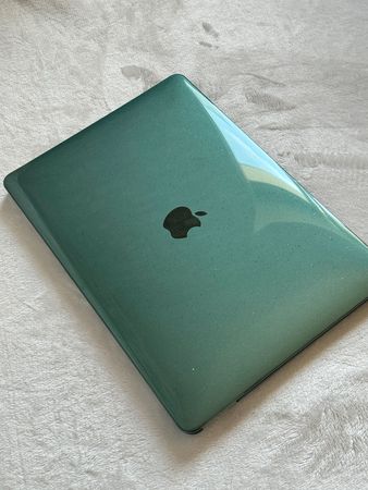 Чохол для MacBook Air 13" (2018 - 2020 | M1 | A1932 | A2337) з блискітками Смарагдовий