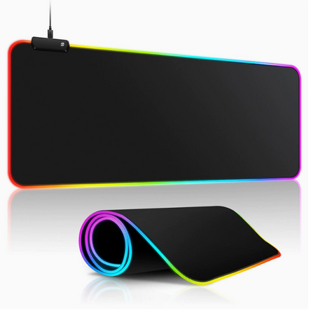 Игровая Led поверхность черная 80х30см.