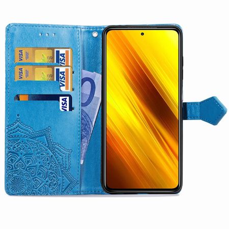 Кожаный чехол (книжка) Art Case с визитницей для Xiaomi Redmi 10, Синий