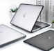 Чехол накладка c силиконовым бампером для Macbook Air 13,6 M2/3/4 A2681, Черный прозрачный + Черный бампер