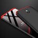 Пластиковая накладка GKK LikGus 360 градусов для Xiaomi Redmi 8A, Черный / Красный