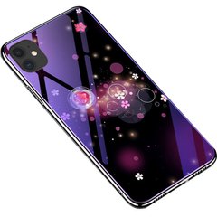 TPU+Glass чехол Fantasy с глянцевыми торцами для Apple iPhone 11 Pro (5.8"), Пузырьки и цветы