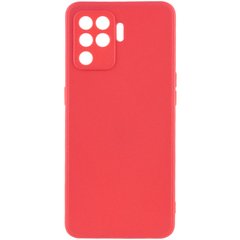 Силиконовый чехол Candy Full Camera для Oppo A94, Красный / Camellia