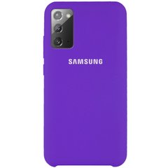 Чехол Silicone Cover (AAA) для Samsung Galaxy Note 20, Фиолетовый / Violet