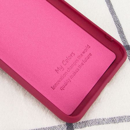 Чехол Silicone Cover My Color Full Camera (A) для Samsung Galaxy Note 10 Lite (A81), Бордовый / Marsala