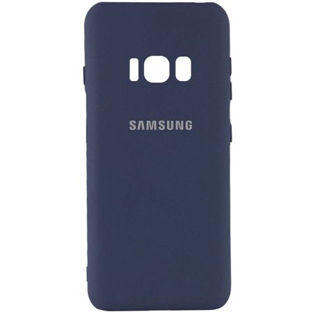Чехол Silicone Cover My Color Full Camera (A) для Samsung G955 Galaxy S8 Plus, Синий / Midnight blue