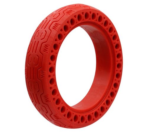 Перфорированная антипрокольная шина 8.5 дюймов (8 1/2х2 Xiaomi M365/1S/Pro)для самоката, Красная