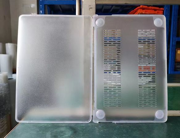 Чохол накладка c силіконовим бампером для Macbook Air 13,6 M2/3/4 A2681, Прозорий + Прозорий Бампер