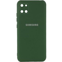 Чехол Silicone Cover My Color Full Camera (A) для Samsung Galaxy Note 10 Lite (A81), Зеленый / Dark green