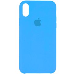 Чехол Silicone Case для iPhone X | XS Голубой - Blue