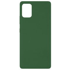 Чехол Silicone Cover Full without Logo (A) для Xiaomi Mi 10 Lite, Зеленый / Dark green