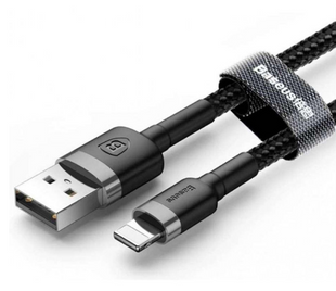 Дата кабель Baseus Cafule Lightning Cable 2.4A (1m) (CALKLF-B)