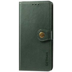 Кожаный чехол книжка GETMAN Gallant (PU) для Samsung Galaxy A02s / M02s, Зеленый