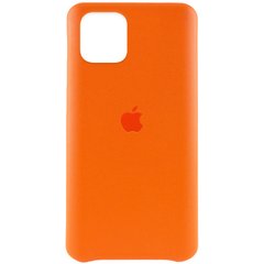 Кожаный чехол AHIMSA PU Leather Case Logo (A) для Apple iPhone 12 Pro / 12 (6.1"), Оранжевый