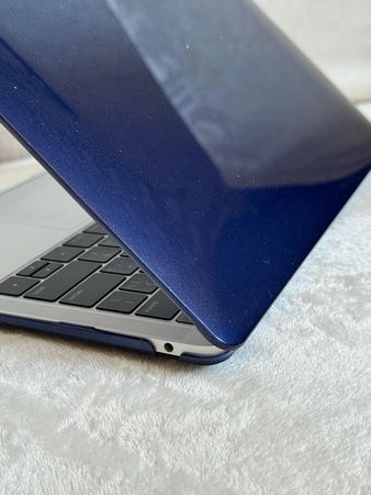 Чохол для MacBook Air 13" (2018 - 2020 | M1 | A1932 | A2337) з блискітками Фіолетовий