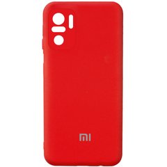 Чехол Silicone Cover Full Camera (AA) для Xiaomi Redmi Note 10 / Note 10s, Красный / Red