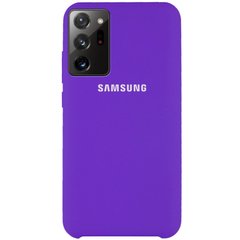 Чехол Silicone Cover (AAA) для Samsung Galaxy Note 20 Ultra, Фиолетовый / Violet