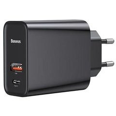 СЗУ 1USB Baseus Wall Charger PPS QC (3A) (+Type-C) (CCFS-C01) Black