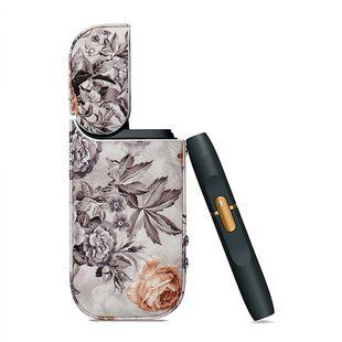 Чохол BlackPink Екошкіра Flower для iQos 2.4/Plus, Сірий