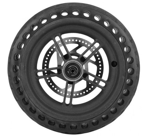Диск задний с бескамерной шиной и тормозным диском для самоката M365 и M187