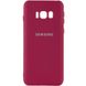 Чехол Silicone Cover My Color Full Camera (A) для Samsung G955 Galaxy S8 Plus, Бордовый / Marsala