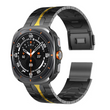 Металлический ремешок для Samsung Galaxy Watch 7 Ultra 47mm с магнитной застежкой, Чорний+Золото