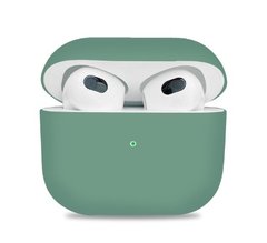 Силиконовый чехол для Apple AirPods 3, Темно зеленый