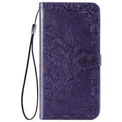 Кожаный чехол (книжка) Art Case с визитницей для Xiaomi Redmi Note 10 / Note 10s, Фиолетовый