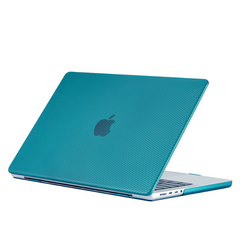 Чехол для MacBook Air 13" Карбон (2018 - 2020 | M1 | A1932 | A2337), Малахитовый
