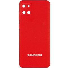 Чехол Silicone Cover Full Camera (AA) для Samsung Galaxy Note 10 Lite (A81), Красный / Red