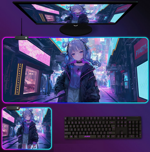 Килимок для мишки LED 80*30 см. Anime, Print 17