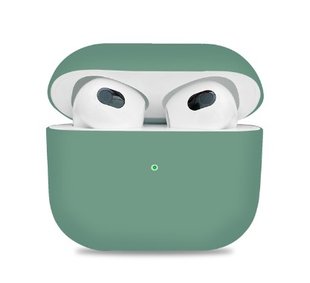 Силиконовый чехол для Apple AirPods 3, Темно зеленый