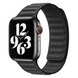 Шкіряний ремінець BlackPink Leather Link Band для Apple Watch 38/40mm, Чорний