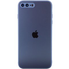 TPU+Glass чехол Matte Candy Full camera для Apple iPhone 7 plus / 8 plus (5.5"), Синий