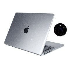 Чохол для MacBook Air 13.6" M2 (Model - A2681) з блискітками Прозорий