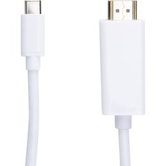 Видео кабель PowerPlant HDMI male - USB Type-C, 1.8м