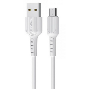 Дата кабель Borofone BX16 USB to MicroUSB (1m), White